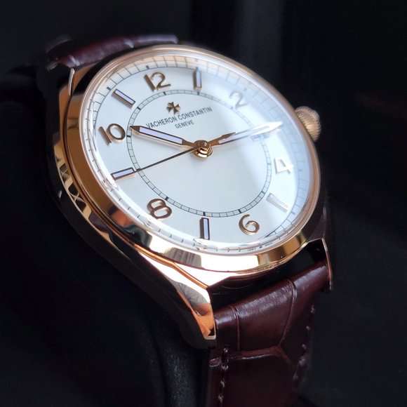 2022 NEW VACHERON CONSTANTIN FIFTYSIX 40MM SILVER DIAL 4600E ROSE GOLD FULL SET - Picture 6 of 15